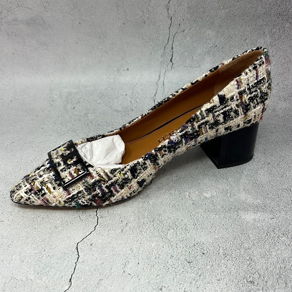 Tory Burch NWOT Gigi Tweed Pointy Toe Pump. - Picture 9 of 15